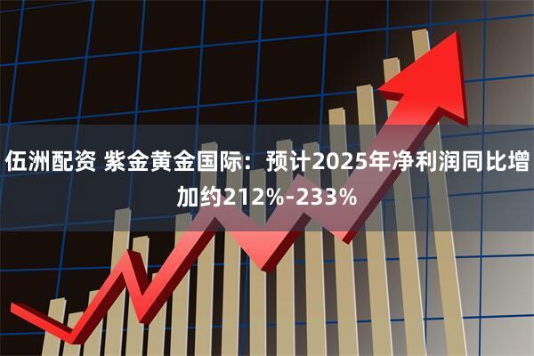 伍洲配资 紫金黄金国际：预计2025年净利润同比增加约212%-233%